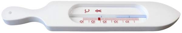 Badethermometer Kunststoff Weiß