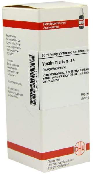 Veratrum Album D4 Dhu 50 ml Dilution