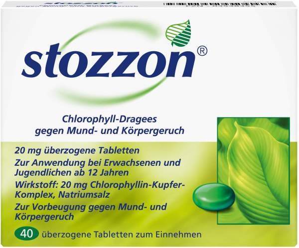 Stozzon Chlorophyll 40 Überzogene Tabletten