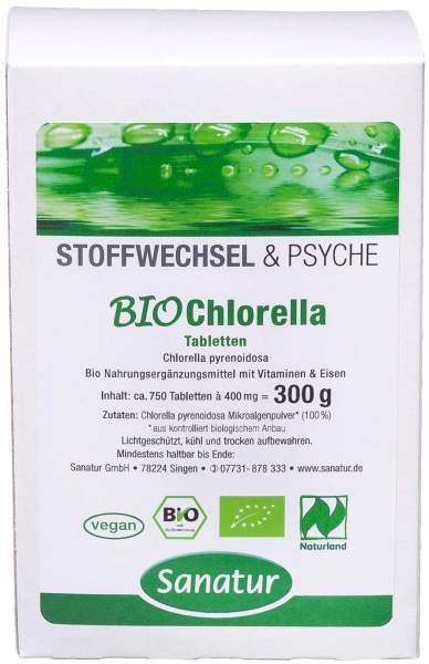 Chlorella Bio Tabletten Nachfüllbeutel 750 Stück