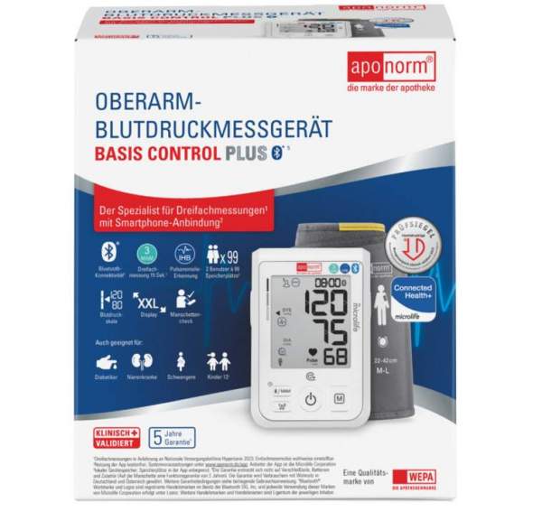 Aponorm Blutdruckmessgerät Basis Control Plus