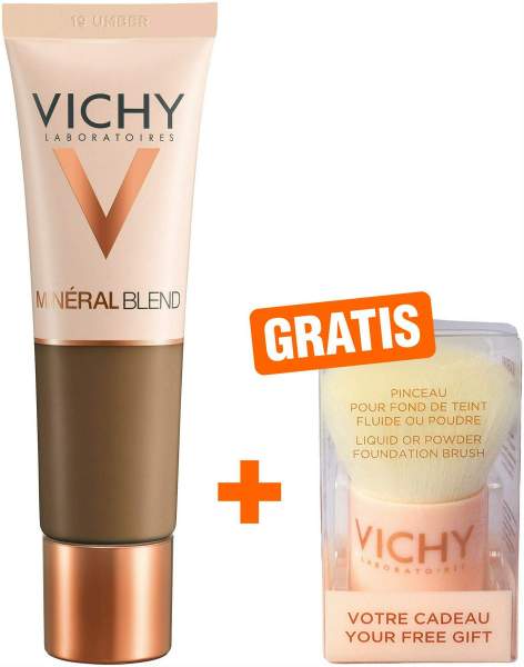 Vichy Mineralblend Make up 19 umber 30 ml + gratis Kabuki Brush