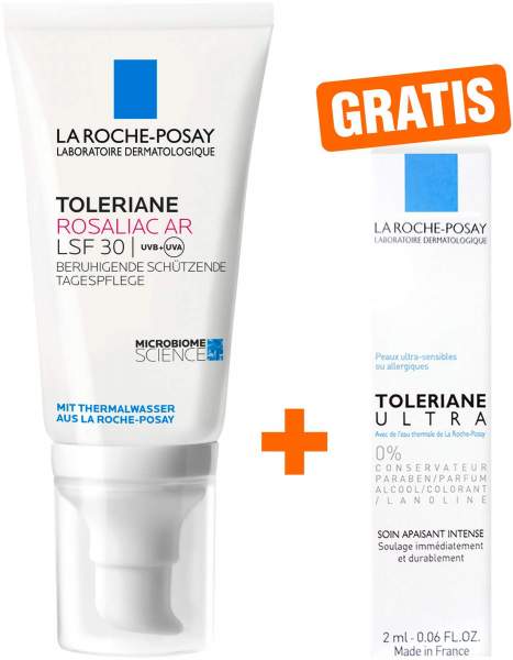 Roche-Posay Toleriane Rosaliac AR LSF 30 50 ml Creme + gratis Roche Posay Toleriane Dermallergo Augencreme 2 ml