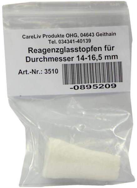 Reagenzglas Stopfen 14-16,5mm Durchmesser 1 Stück