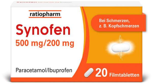 Synofen 500 mg - 200 mg 20 Filmtabletten