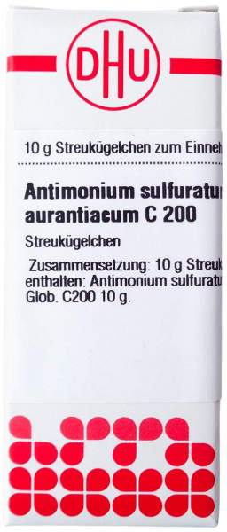 Antimonium Sulfuratum aurantiacum C 200 Globuli 10 g