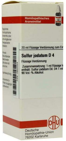 DHU Sulfur Jodatum D4 20 ml Dilution