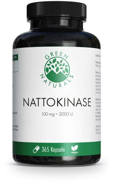 Green Naturals Nattokinase 100 mg vegan 365 Kapseln