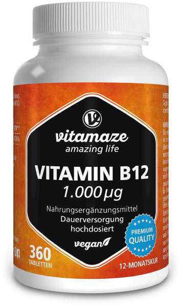 Vitamaze Vitamin B12 1.000 µg 360 Tabletten