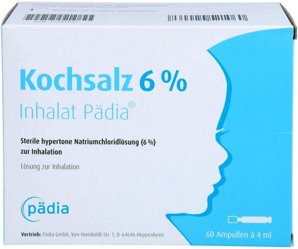 Kochsalz 6% Inhalat Pädia Ampullen 60 Stück