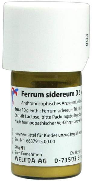 Weleda Ferrum Sidereum D6 20 g Trituration