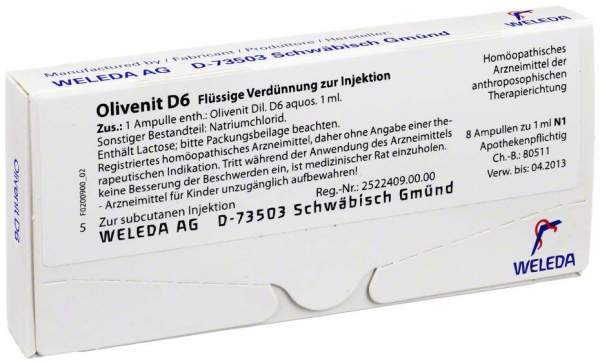 Weleda Olivenit D6 8 X 1 ml Ampullen