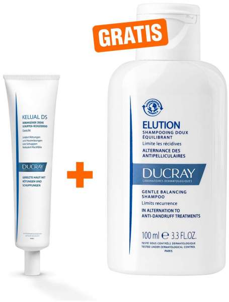 Ducray Kelual DS Creme 40 ml + gratis Ducray Elution ausgl. Shampoo 100 ml