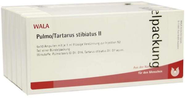 Wala Pulmo - Tartarus Stibiatus II 50 X 1 ml Ampullen