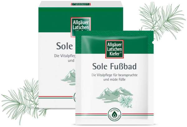 Allgäuer Latschenkiefer Sole Fußbad 10 x 10 g
