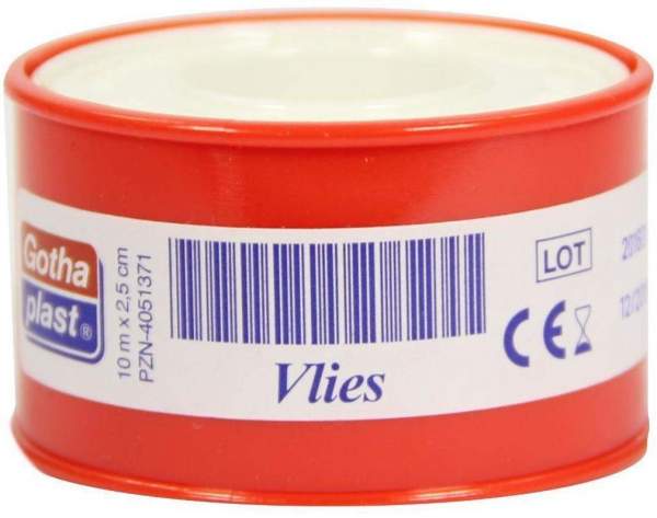 Gothaplast 1 Heftpflaster Vlies 2,5 cm X 10 M