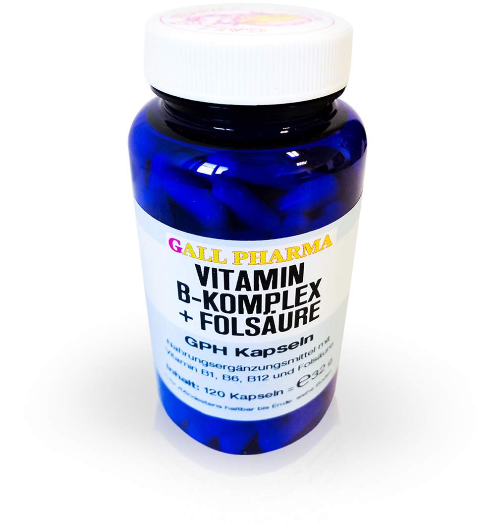 Vitamin B Komplex + Folsäure Gph 120 Kapseln Kaufen | Volksversand ...