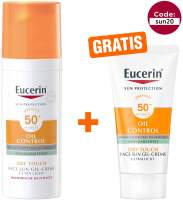 Eucerin Sun Oil Control Face Gel-Creme LSF 50+ 50 ml + gratis Sun Gel-Creme Oil Control 20 ml