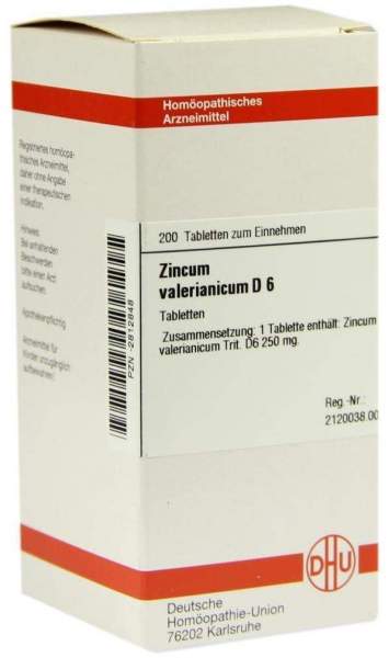 Zincum Valerianicum D 6 200 Tabletten