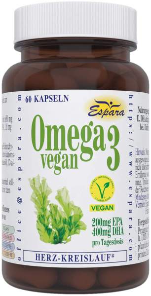 Espara Omega-3 Vegan 60 Kapseln