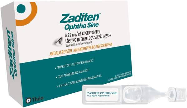 Zaditen Ophtha Sine Augentropfen 20 x 0,4 ml