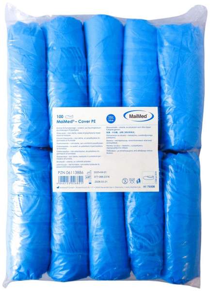 Maimed Cover Pe Schutzüberzieher Blau 100 Stück