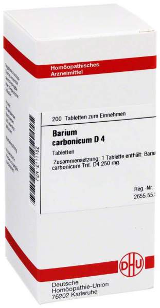 Barium Carbonicum D 4tabletten 200 Tabletten
