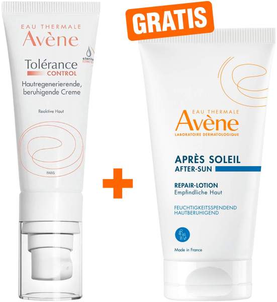 Avene Tolerance Control Creme 40 ml + gratis Repair-Lotion nach der Sonne 50 ml