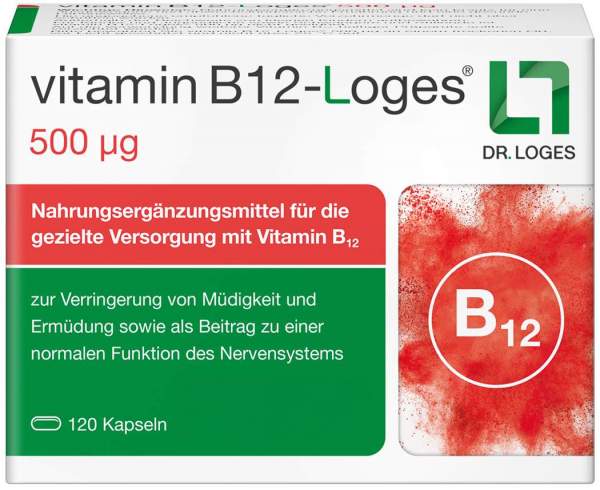 Vitamin B12-Loges 500 µg 120 Kapseln