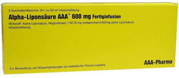 Alpha Liponsäure Aaa 600 mg Fertiginfusion
