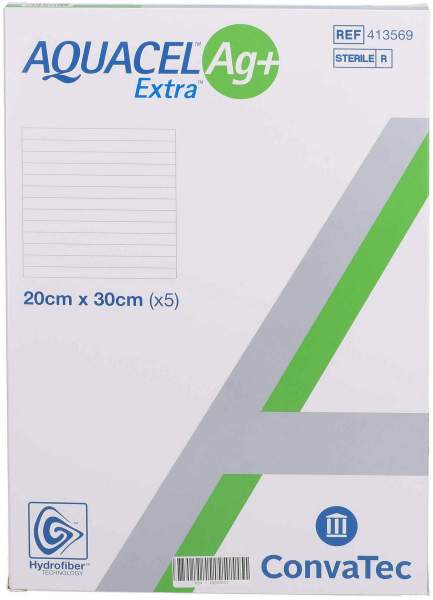 Aquacel Ag+ Extra 20x30 cm Kompressen