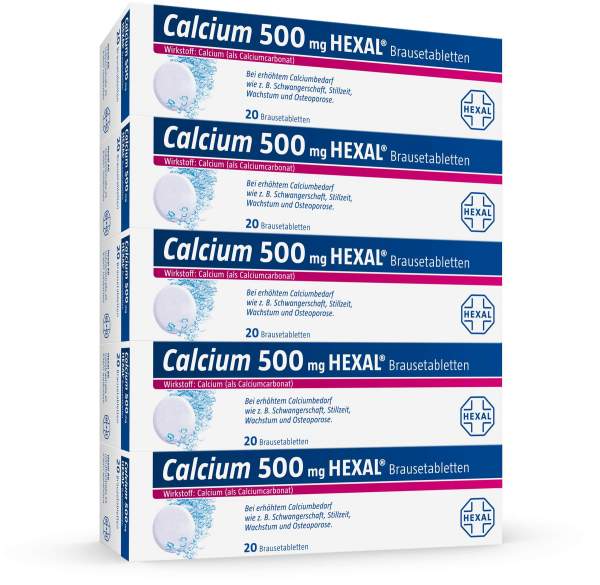 Calcium 500 mg Hexal 100 Brausetabletten