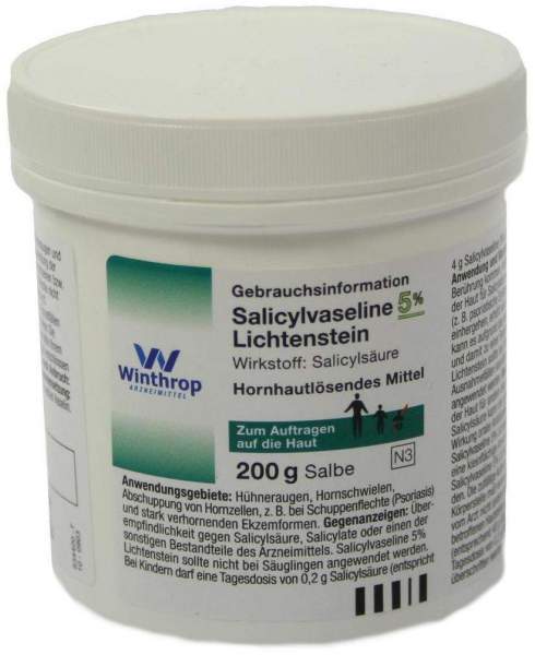Salicylsäurevaseline Lichtenstein 5% 200 G Salbe