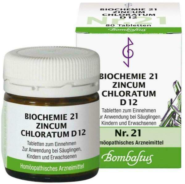 Biochemie Bombastus 21 Zincum Chloratum D 6 80 Tabletten