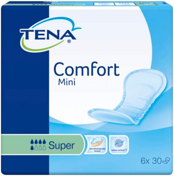 Tena Comfort mini super Inkontinenz Einlagen 6 x 30 Stück
