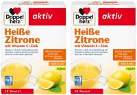 Doppelherz Heiße Zitrone Vitamin C + Zink Granulat 2 x 10 Beutel im Set