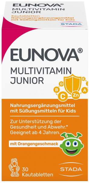 Eunova Junior Kautabletten Mit Orangengeschmack 30 Stück