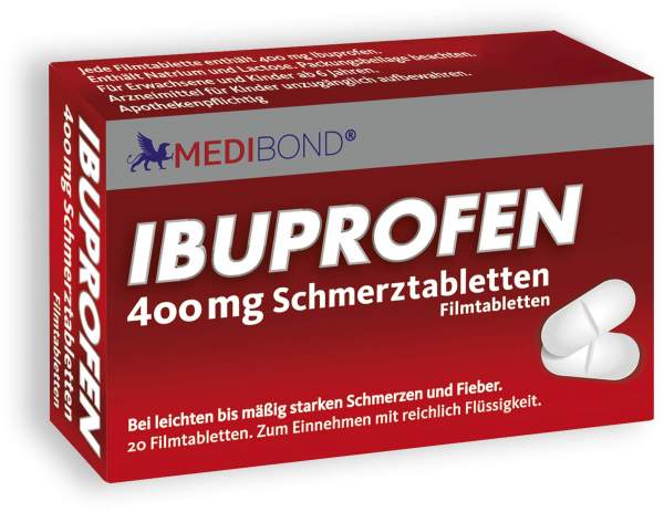 Ibuprofen Medibond 400mg Schmerztabletten 20 Stück