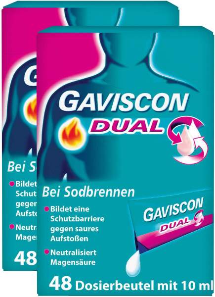 Gaviscon Dual 500 mg-213 mg-325 mg Suspension 96 x 10 ml