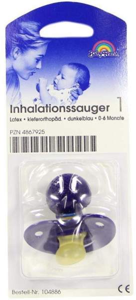 Sauger Inhalation Klein 104886 Blau Kieferorthopädische Form