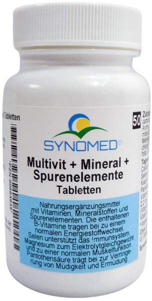 Multivit+mineral+spurenelemente Synomed Tabletten 50 Stück