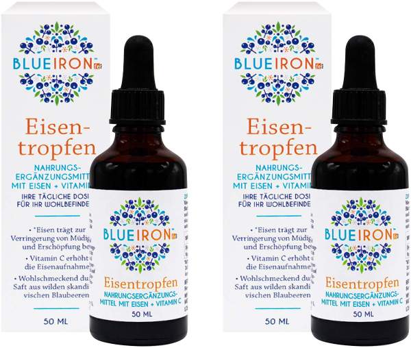 BlueIron Eisentropfen + Vitamin C 2 x 50 ml