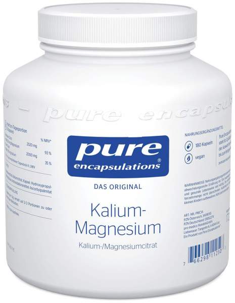 Pure Encapsulations Kalium Magnesium Citrat 180 Kapseln