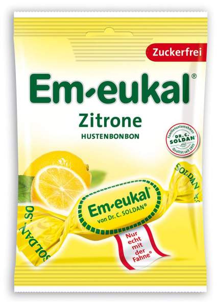Em Eukal Zitrone Zuckerfrei 75 G Bonbons