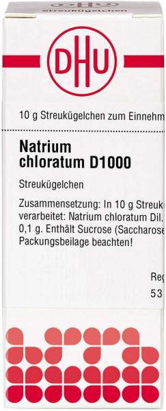 Natrium Chloratum D 1000 Globuli