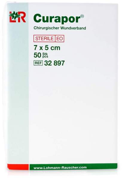 Curapor Wundverband Steril Chirurgisch 5x7 cm 50 Pflaster