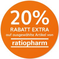 20% Rabatt extra auf ausgewählte ratiopharm Produkte