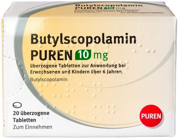 Butylscopolamin Puren 10 mg überzogene Tabletten 2