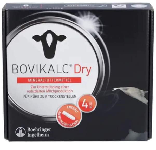 Bovikalc Dry Mineralfuttermittel für Kühe 4 x 1 Bolus