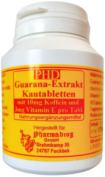 Guarana Extrakt Kautabletten